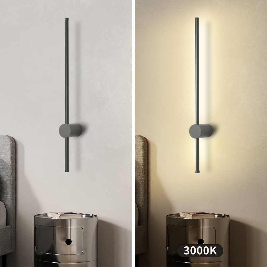 Brilagi - LED lauko sieninis šviestuvas AURA LED/12W/230V 3000K IP54 65 cm antracitas CRI 90
