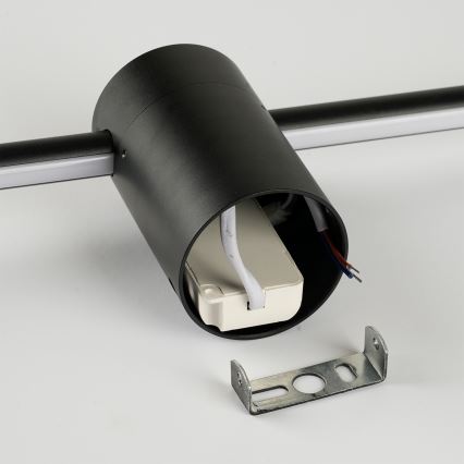 Brilagi - Lauko sieninis LED šviestuvas AURA LED/12W/230V 3000K IP54 65 cm juodas