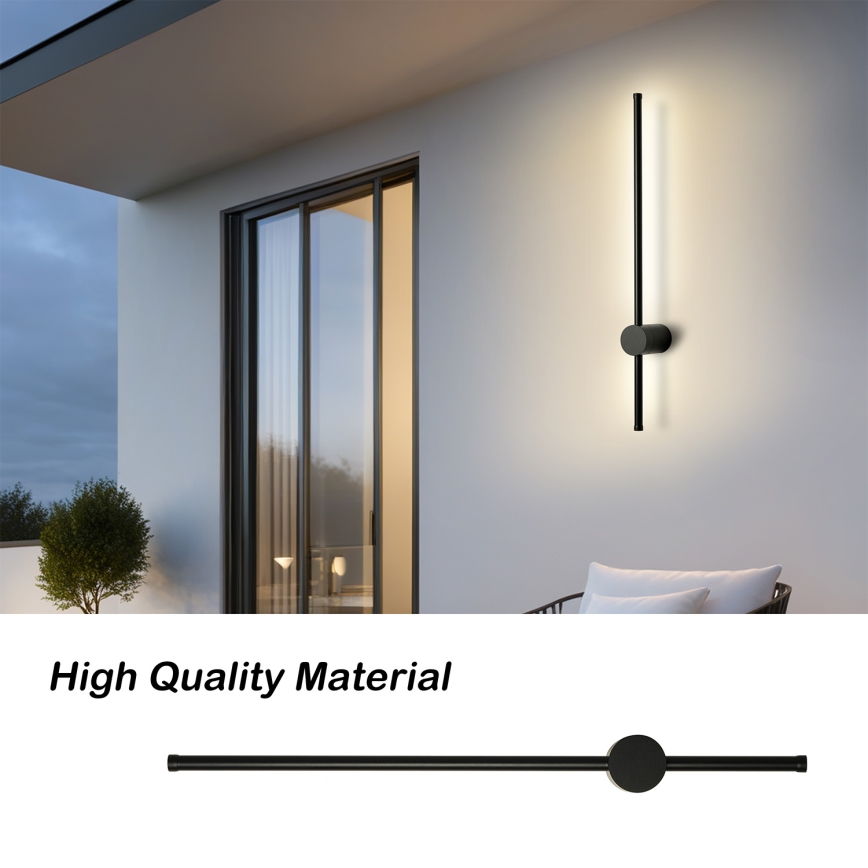 Brilagi - LED lauko sieninis šviestuvas AURA LED/12W/230V 4000K IP54 65 cm juodas