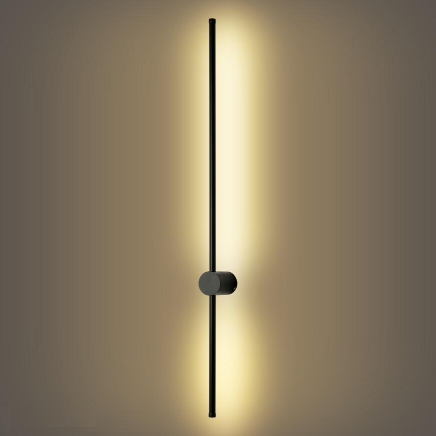 Brilagi - LED Lauko sieninis šviestuvas AURA LED/20W/230V 3000K IP54 97 cm juodas CRI 90