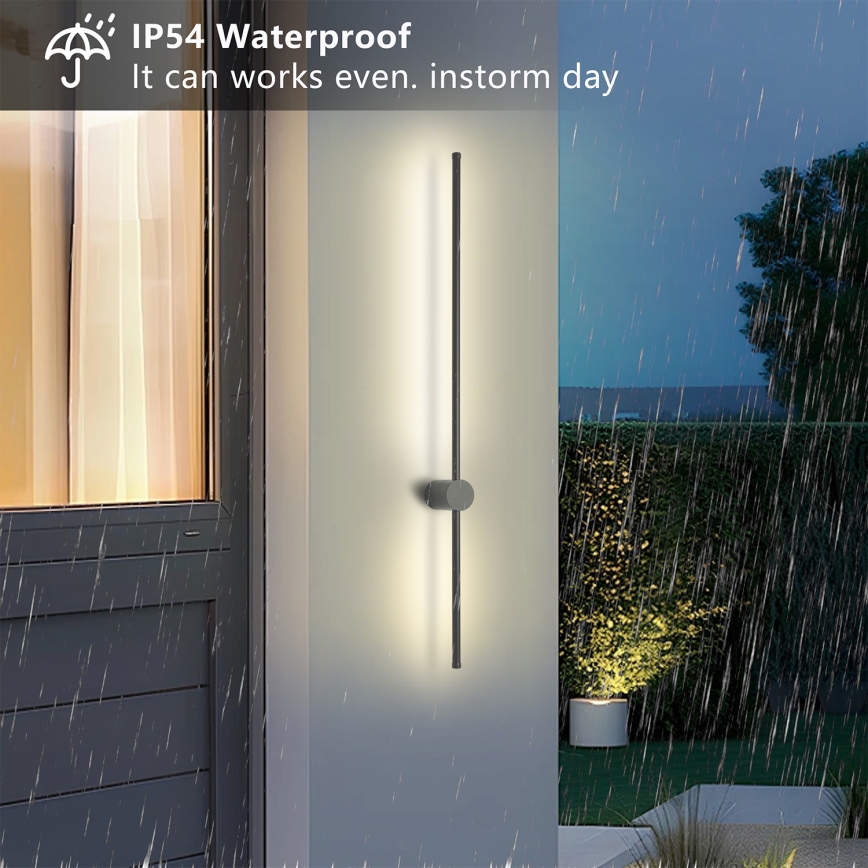 Brilagi - AURA lauko sieninis LED šviestuvas LED/20W/230V 3000K IP54 97 cm antracitas CRI 90