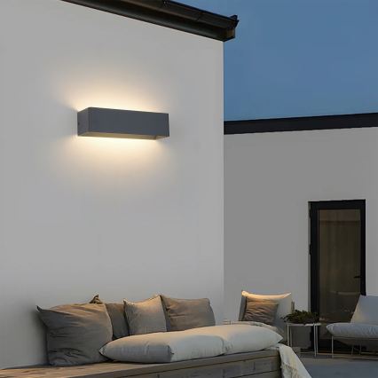 Brilagi - LED lauko sieninis šviestuvas DONNANI LED/12W/230V 30 cm antracitas IP44