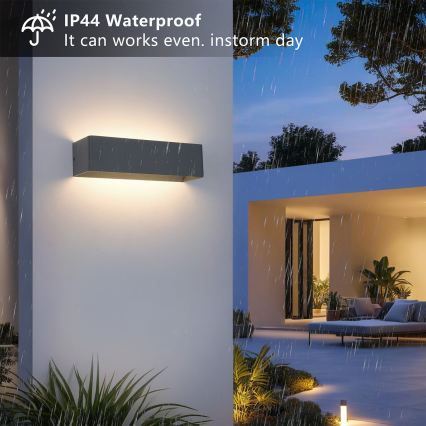 Brilagi - LED lauko sieninis šviestuvas DONNANI LED/12W/230V 30 cm antracitas IP44