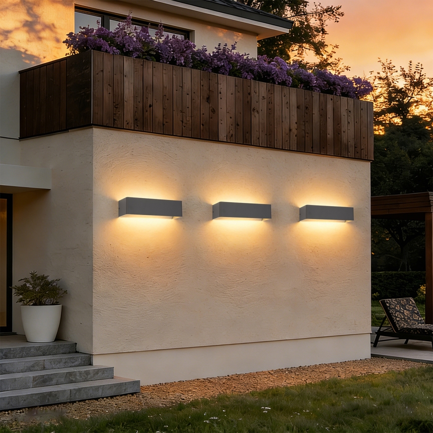 Brilagi - LED lauko sieninis šviestuvas DONNANI LED/12W/230V 30 cm antracitas IP44