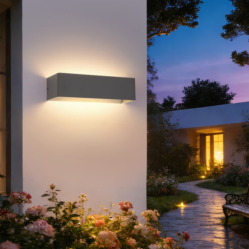 Brilagi - LED lauko sieninis šviestuvas DONNANI LED/12W/230V 30 cm antracitas IP44