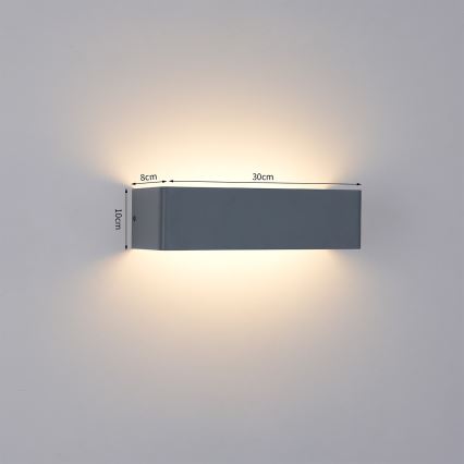 Brilagi - LED lauko sieninis šviestuvas DONNANI LED/12W/230V 30 cm antracitas IP44