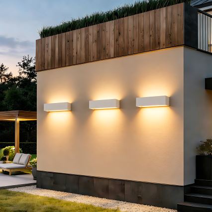 Brilagi - LED lauko sieninis šviestuvas DONNANI LED/12W/230V 30 cm baltas IP44