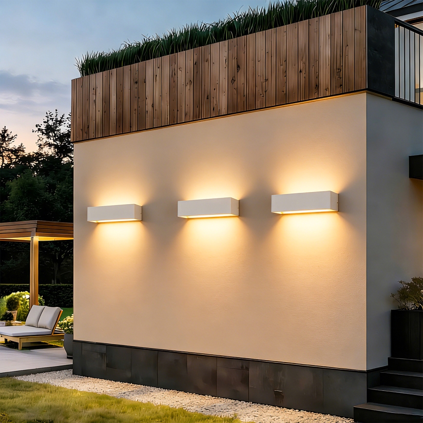 Brilagi - LED lauko sieninis šviestuvas DONNANI LED/12W/230V 30 cm baltas IP44
