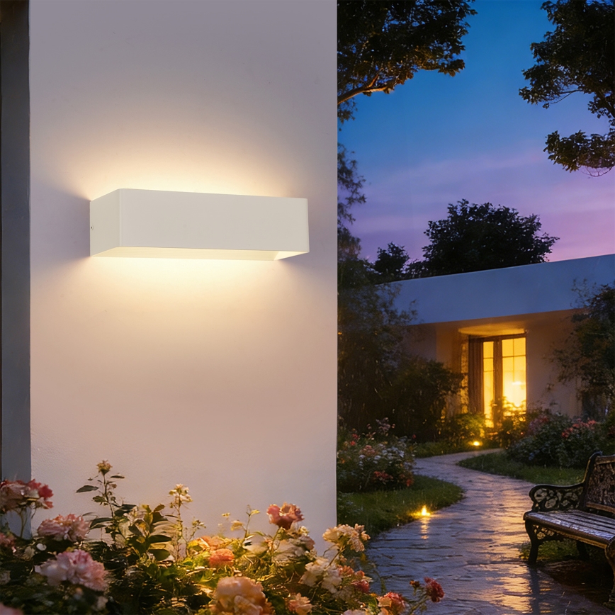 Brilagi - LED lauko sieninis šviestuvas DONNANI LED/12W/230V 30 cm baltas IP44
