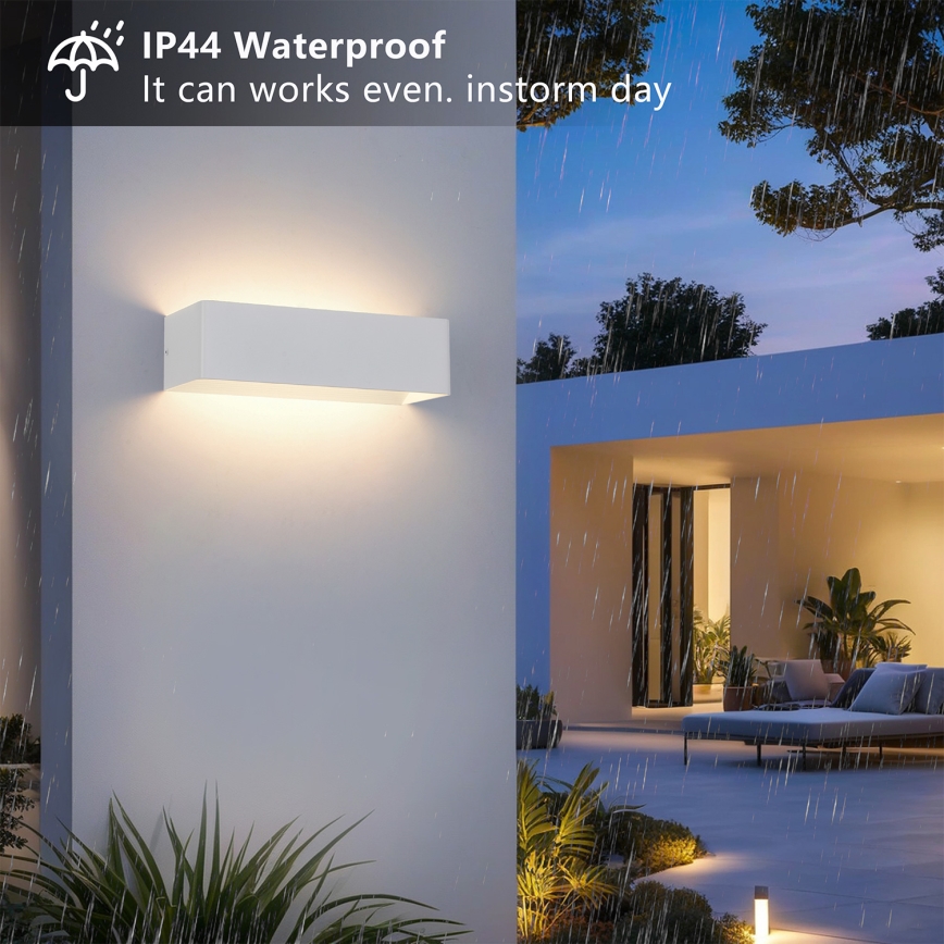Brilagi - LED lauko sieninis šviestuvas DONNANI LED/12W/230V 30 cm baltas IP44