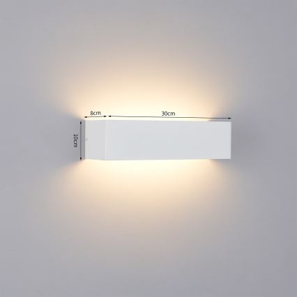 Brilagi - LED lauko sieninis šviestuvas DONNANI LED/12W/230V 30 cm baltas IP44