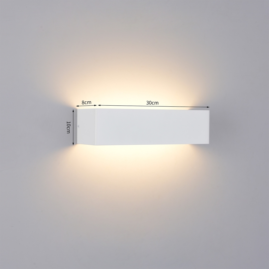 Brilagi - LED lauko sieninis šviestuvas DONNANI LED/12W/230V 30 cm baltas IP44