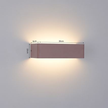 Brilagi - LED lauko sieninis šviestuvas DONNANI LED/12W/230V 30 cm rudas IP44