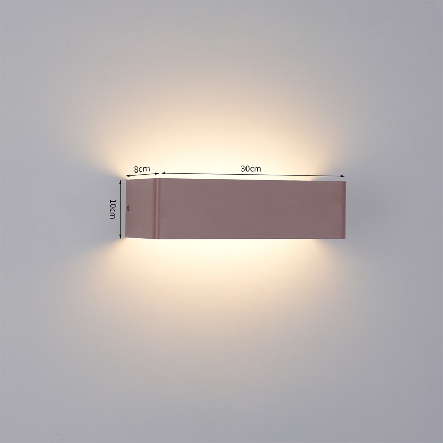 Brilagi - LED lauko sieninis šviestuvas DONNANI LED/12W/230V 30 cm rudas IP44