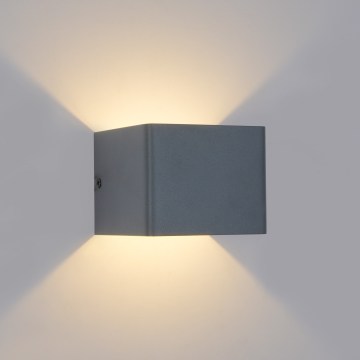 Brilagi - LED lauko sieninis šviestuvas DONNANI LED/5W/230V 10 cm antracito spalvos IP44