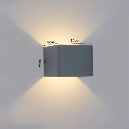 Brilagi - LED lauko sieninis šviestuvas DONNANI LED/5W/230V 10 cm antracito spalvos IP44