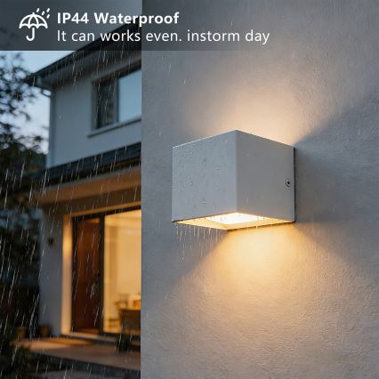 Brilagi - LED lauko sieninis šviestuvas DONNANI LED/5W/230V 10 cm baltas IP44