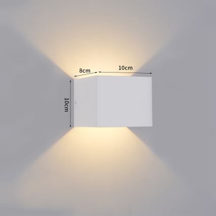 Brilagi - LED lauko sieninis šviestuvas DONNANI LED/5W/230V 10 cm baltas IP44