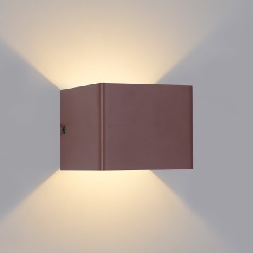 Brilagi - LED lauko sieninis šviestuvas DONNANI LED/5W/230V 10 cm ruda IP44