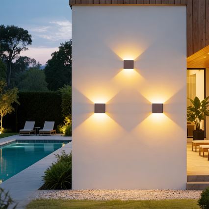 Brilagi - LED lauko sieninis šviestuvas DONNANI LED/5W/230V 10 cm ruda IP44