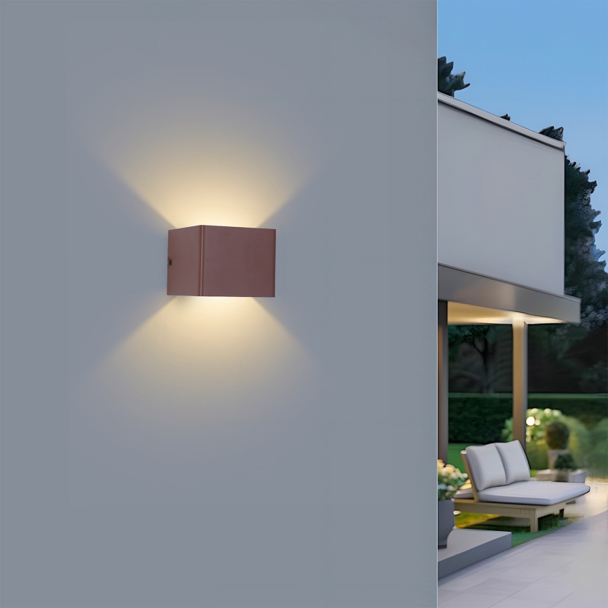 Brilagi - LED lauko sieninis šviestuvas DONNANI LED/5W/230V 10 cm ruda IP44