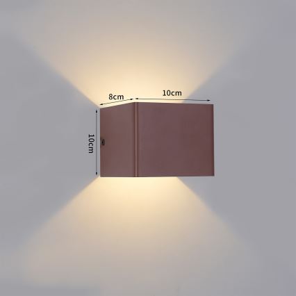 Brilagi - LED lauko sieninis šviestuvas DONNANI LED/5W/230V 10 cm ruda IP44