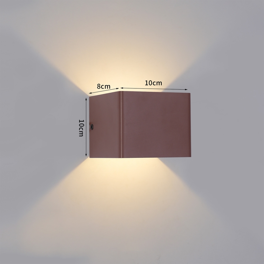 Brilagi - LED lauko sieninis šviestuvas DONNANI LED/5W/230V 10 cm ruda IP44