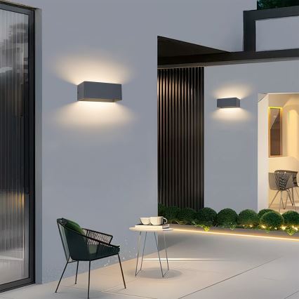 Brilagi - LED lauko sieninis šviestuvas DONNANI LED/7W/230V 20 cm antracitas IP44