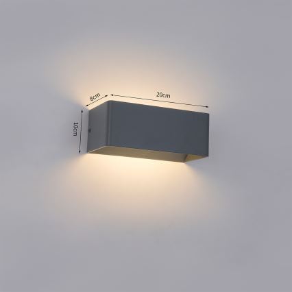 Brilagi - LED lauko sieninis šviestuvas DONNANI LED/7W/230V 20 cm antracitas IP44