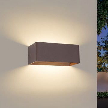 Brilagi - LED lauko sieninis šviestuvas DONNANI LED/7W/230V 20 cm rudas IP44