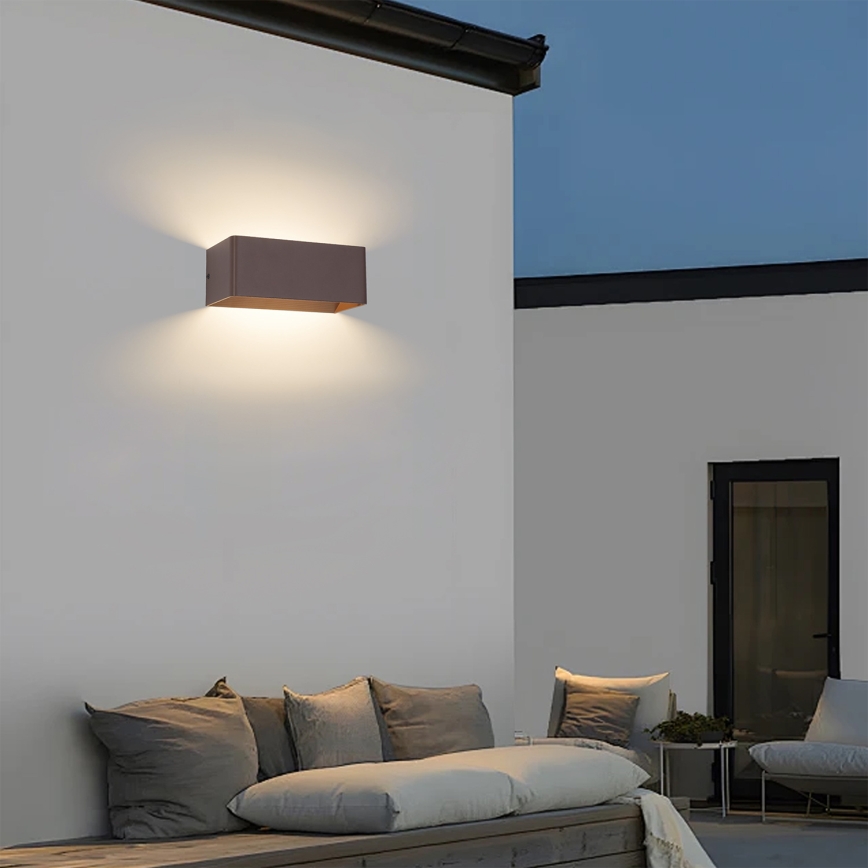 Brilagi - LED lauko sieninis šviestuvas DONNANI LED/7W/230V 20 cm rudas IP44
