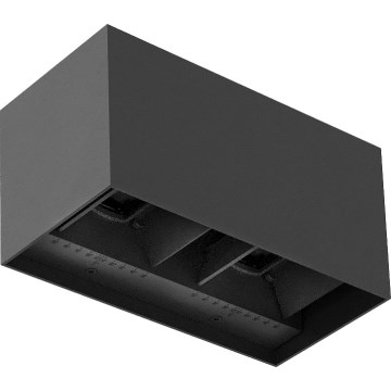 Brilagi - LED lauko sieninis šviestuvas DOUBLE CUBE LED/12W/230V antracitas IP65