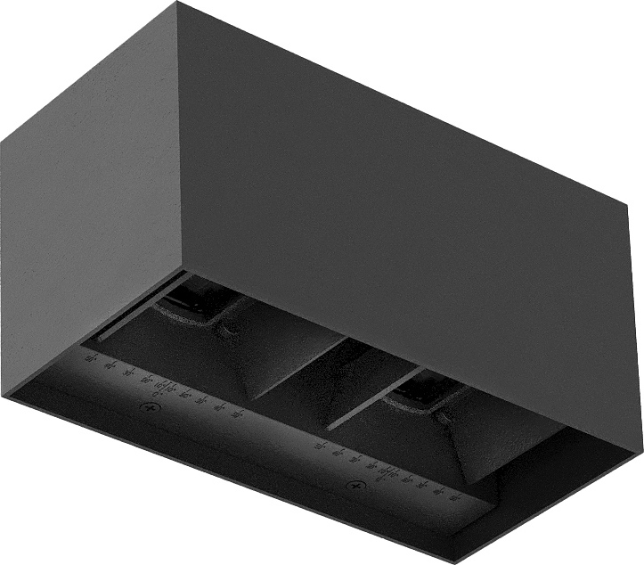 Brilagi - LED lauko sieninis šviestuvas DOUBLE CUBE LED/12W/230V antracitas IP65