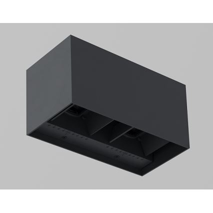 Brilagi - LED lauko sieninis šviestuvas DOUBLE CUBE LED/12W/230V antracitas IP65