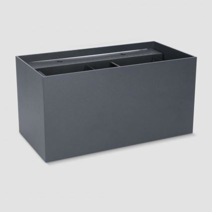 Brilagi - LED lauko sieninis šviestuvas DOUBLE CUBE LED/12W/230V antracitas IP65