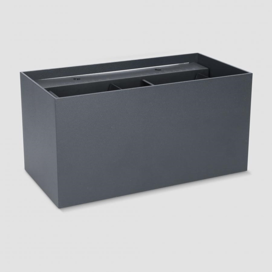 Brilagi - LED lauko sieninis šviestuvas DOUBLE CUBE LED/12W/230V antracitas IP65
