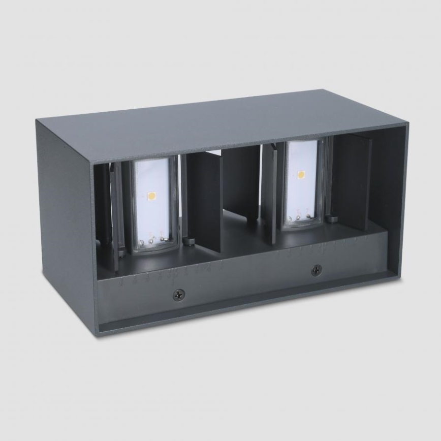 Brilagi - LED lauko sieninis šviestuvas DOUBLE CUBE LED/12W/230V antracitas IP65