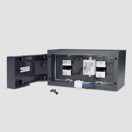 Brilagi - LED lauko sieninis šviestuvas DOUBLE CUBE LED/12W/230V antracitas IP65