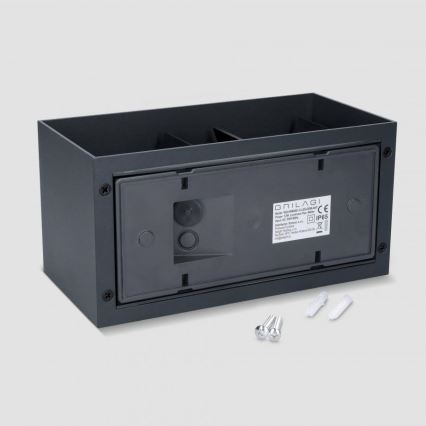 Brilagi - LED lauko sieninis šviestuvas DOUBLE CUBE LED/12W/230V antracitas IP65