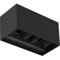Brilagi - LED lauko sieninis šviestuvas DOUBLE CUBE LED/12W/230V juodas IP65