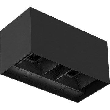 Brilagi - LED lauko sieninis šviestuvas DOUBLE CUBE LED/12W/230V juodas IP65