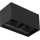 Brilagi - LED lauko sieninis šviestuvas DOUBLE CUBE LED/12W/230V juodas IP65