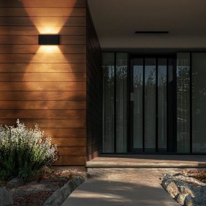 Brilagi - LED lauko sieninis šviestuvas DOUBLE CUBE LED/12W/230V juodas IP65