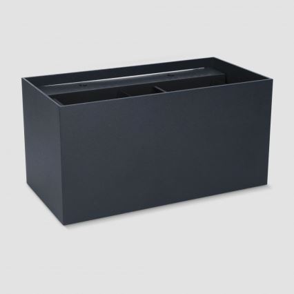 Brilagi - LED lauko sieninis šviestuvas DOUBLE CUBE LED/12W/230V juodas IP65