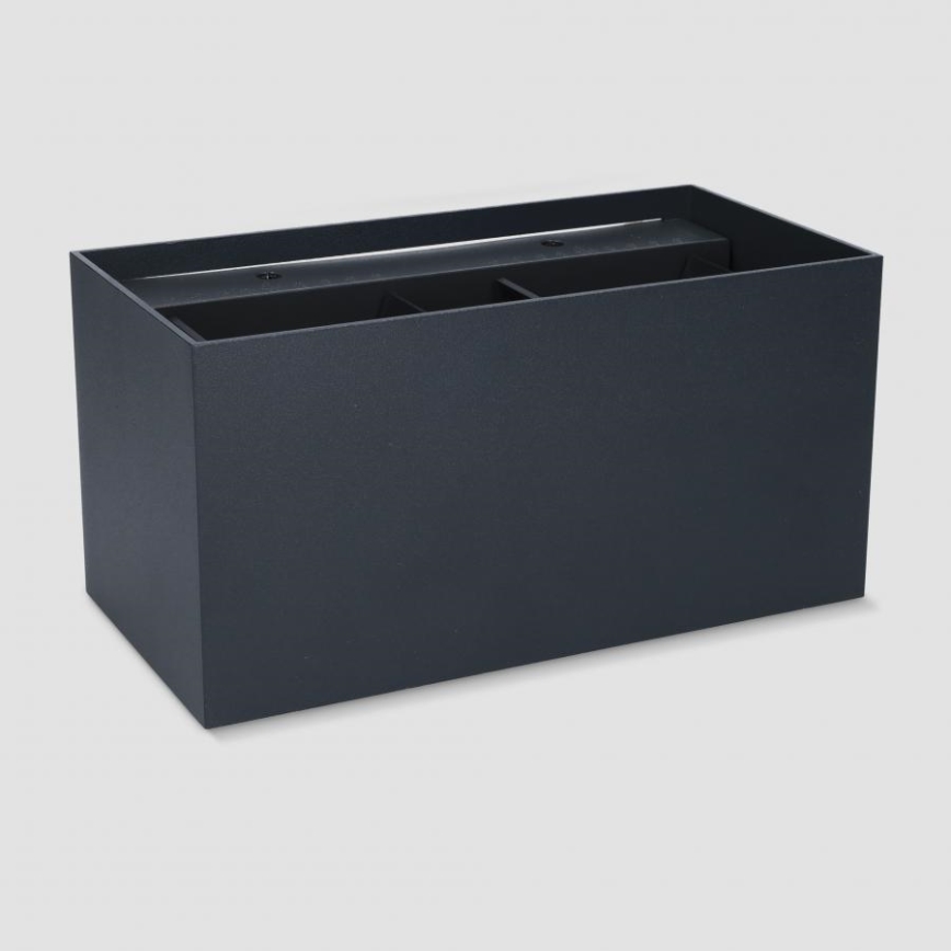 Brilagi - LED lauko sieninis šviestuvas DOUBLE CUBE LED/12W/230V juodas IP65