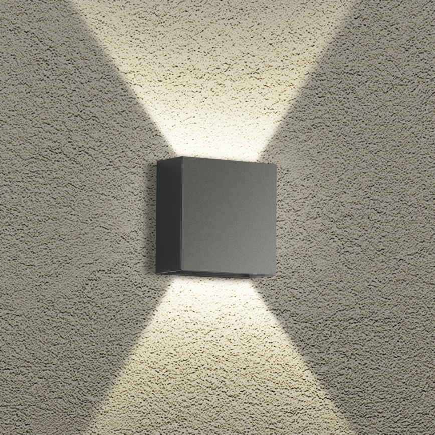 Brilagi - LED lauko sieninis šviestuvas DOUBLERAY LED/4W/230V antracitas IP65