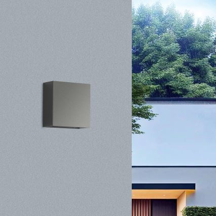 Brilagi - LED lauko sieninis šviestuvas DOUBLERAY LED/4W/230V antracitas IP65