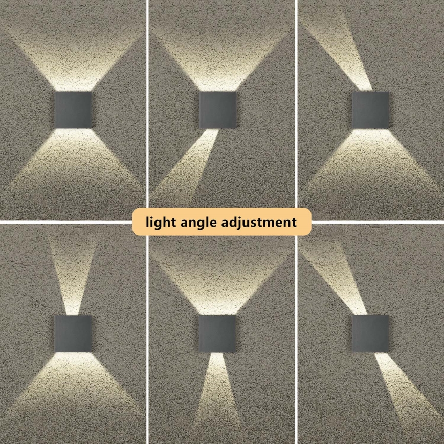 Brilagi - LED lauko sieninis šviestuvas DOUBLERAY LED/4W/230V antracitas IP65