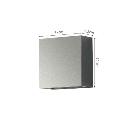 Brilagi - LED lauko sieninis šviestuvas DOUBLERAY LED/4W/230V antracitas IP65