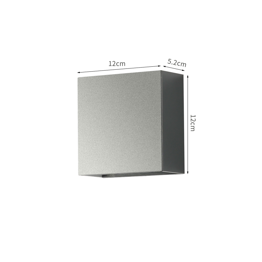 Brilagi - LED lauko sieninis šviestuvas DOUBLERAY LED/4W/230V antracitas IP65